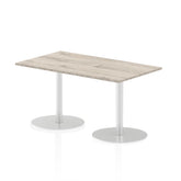 Dynamic Italia 1400 x 800mm Poseur Rectangular Table Grey Oak Top 725mm High Leg ITL0273 DD